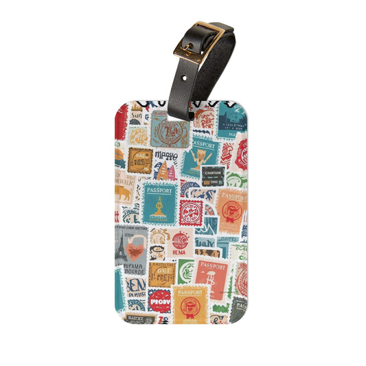Luggage Tag - Passport Stamps Design | Travel Accessory, Airport Essentials
