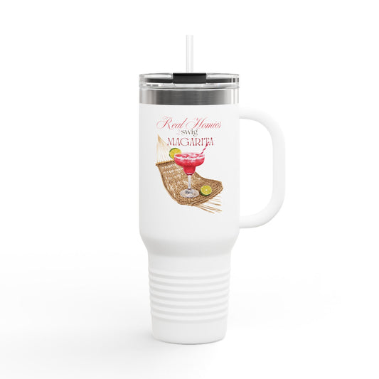 Insulated Travel Mug - Margarita Themed Design | Eco-Friendly 40oz Beverage Container