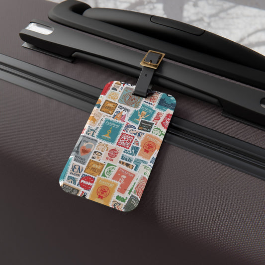 Luggage Tag - Passport Stamps Design | Travel Accessory, Airport Essentials
