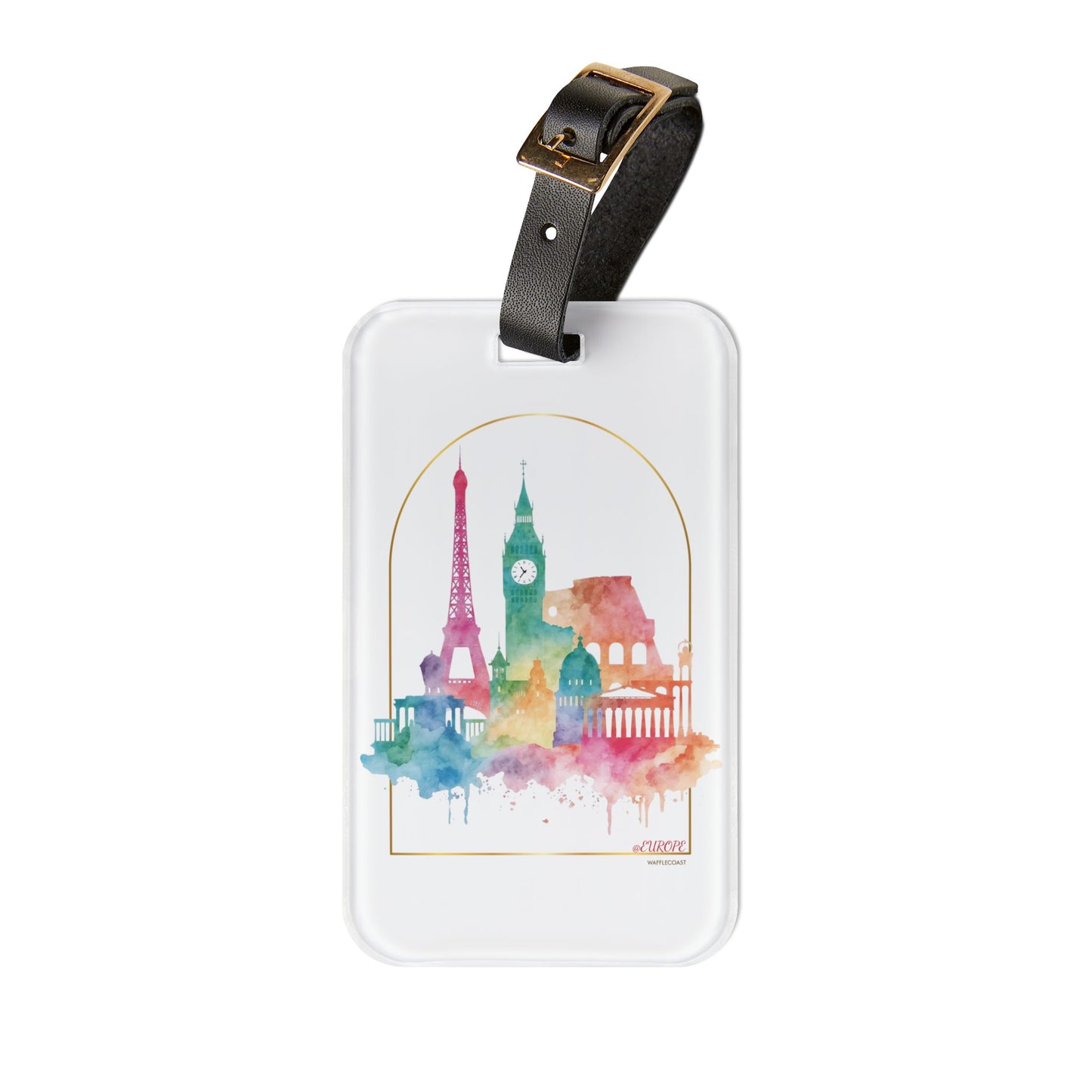 Luggage Tag - Europe Themed | Travel Accessory, Airport Essentials