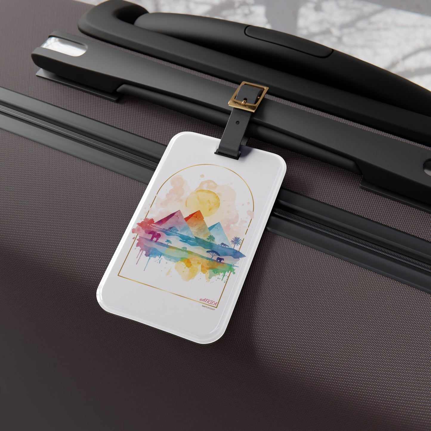Luggage Tag - Africa Themed | Travel Accessory, Airport Essentials