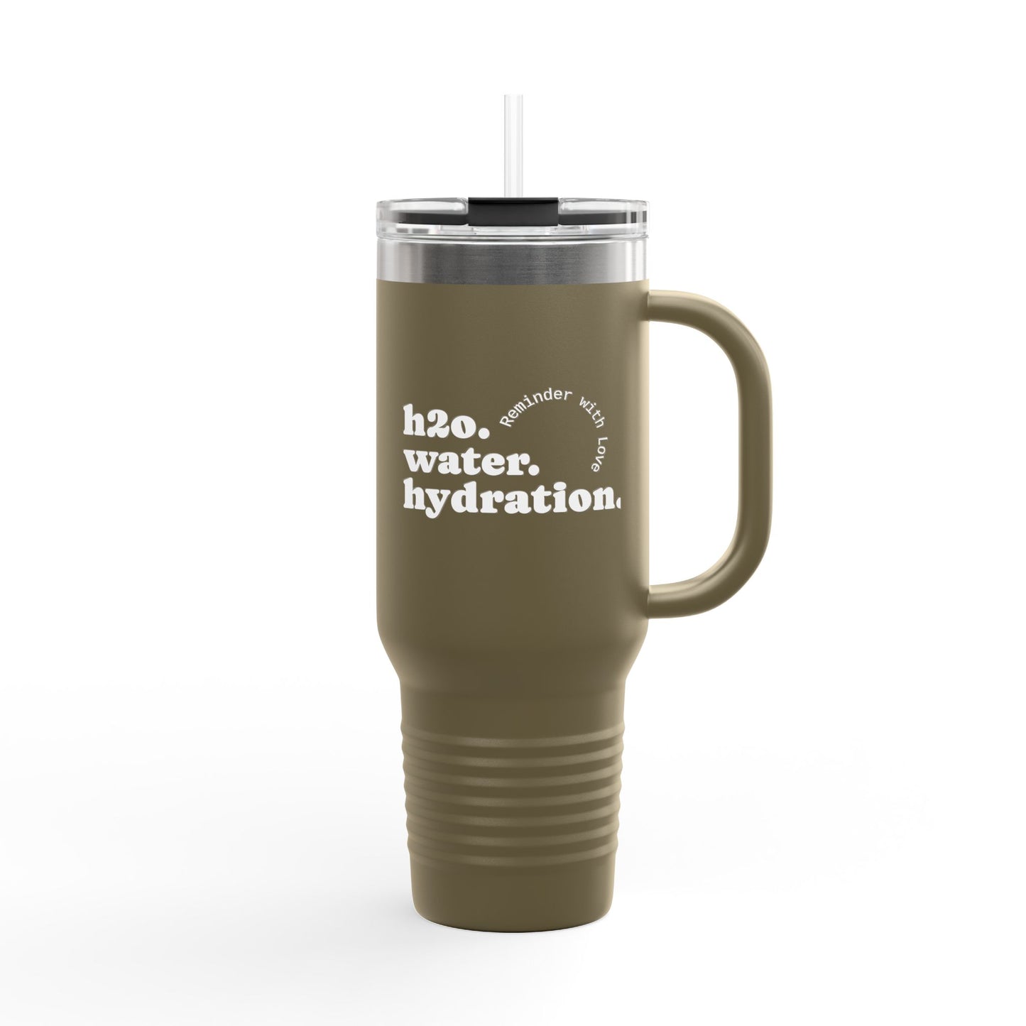 Insulated Travel Mug - Hydration Quote | Eco-Friendly 40oz Beverage Container