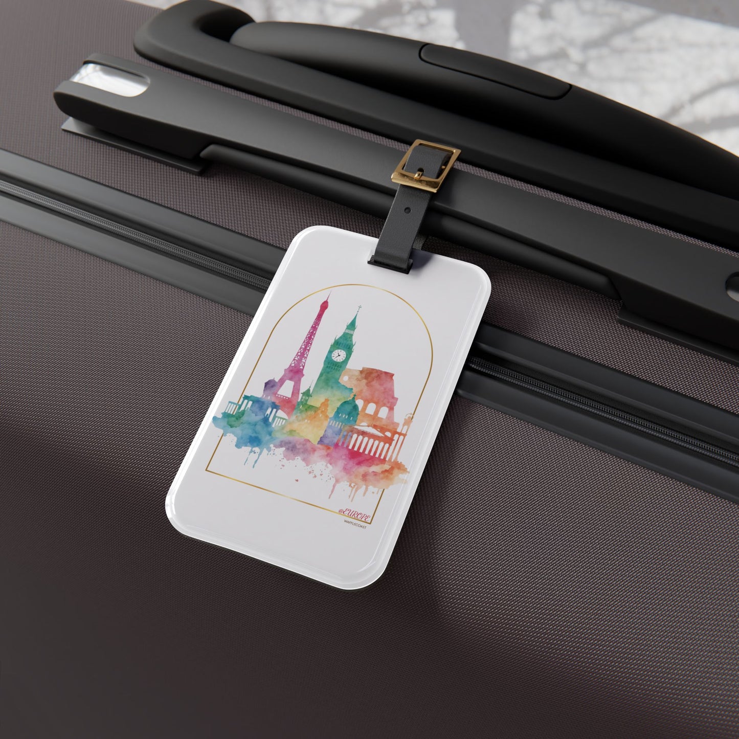 Luggage Tag - Europe Themed | Travel Accessory, Airport Essentials