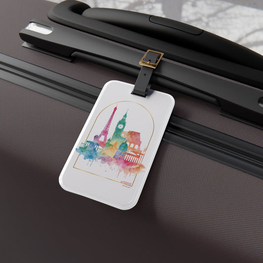 Luggage Tag - Europe Themed | Travel Accessory, Airport Essentials